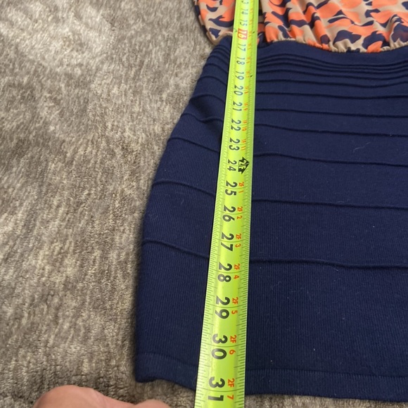 HP⭐️ Mini Dress. Cold shoulder. Sheer on top. Stretchy skirt. Like new - Picture 4 of 8